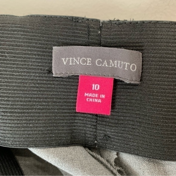 VINCE CAMUTO Gray Elastic Waist Side Zip Skinny Trouser Dress Pants Size 10 - Picture 8 of 9